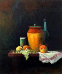 Maqsood Ahmad, 20 x 24 inch, Oil on Board, Still life Painting-AC-MQA-002